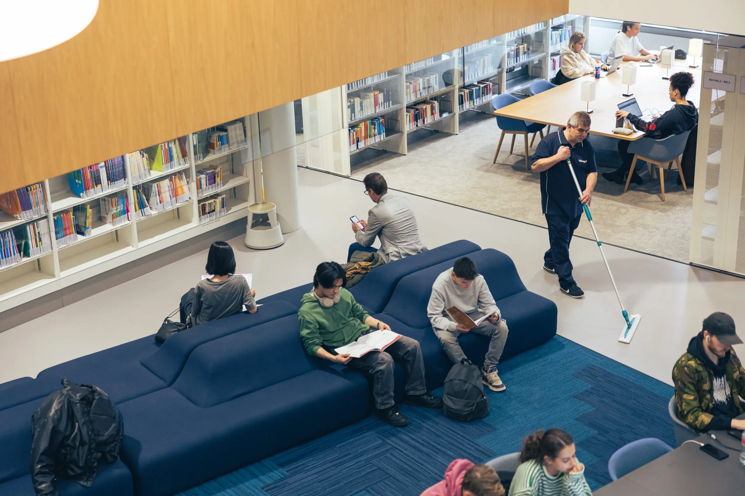 Hero image showing a cleaning job scene